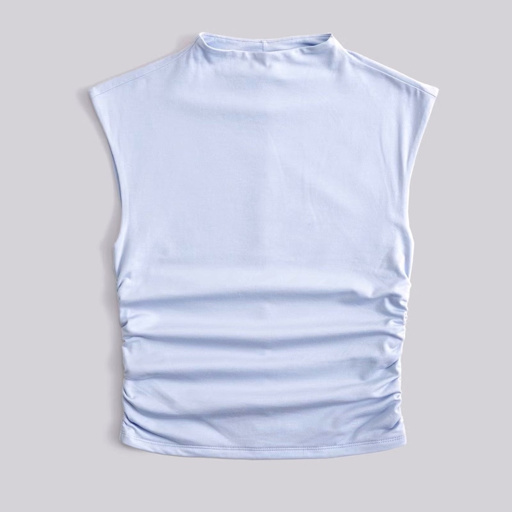 Abercrombie Light Blue Sleeveless Paloma Top